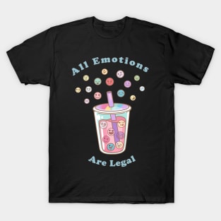 All Emotions are Legal. Emoji Drink T-Shirt